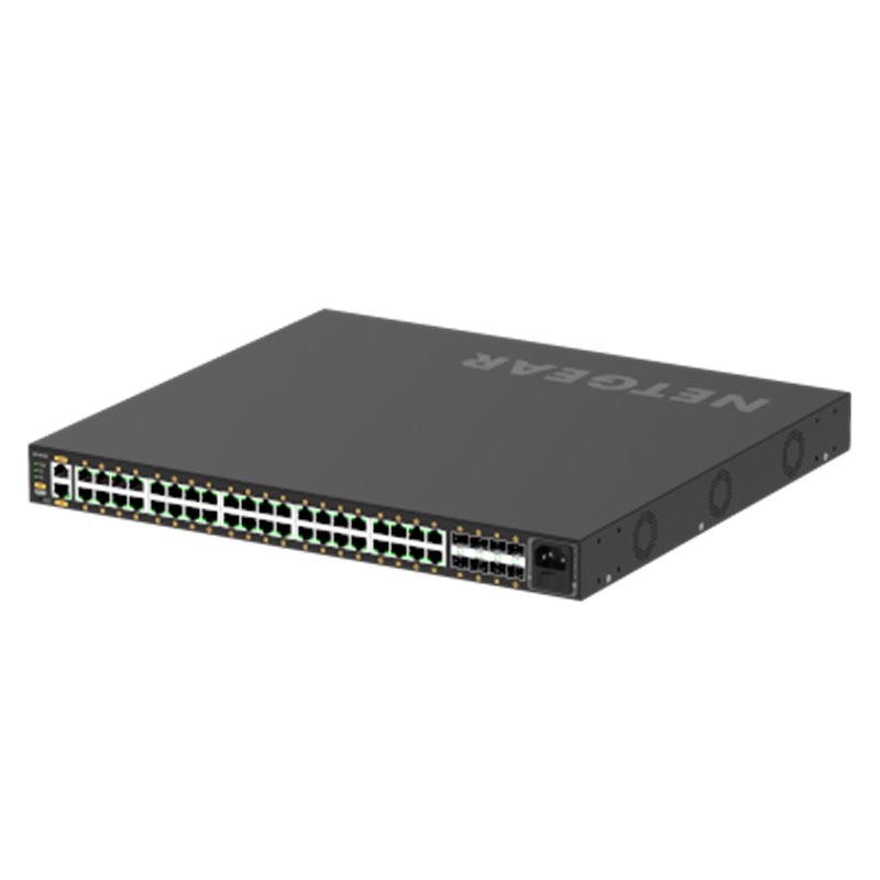 NETGEAR GSM4248P Gestionado L2/L3/L4 Gigabit Ethernet (10/100/1000) Energía sobre Ethernet (PoE) 1U Negro