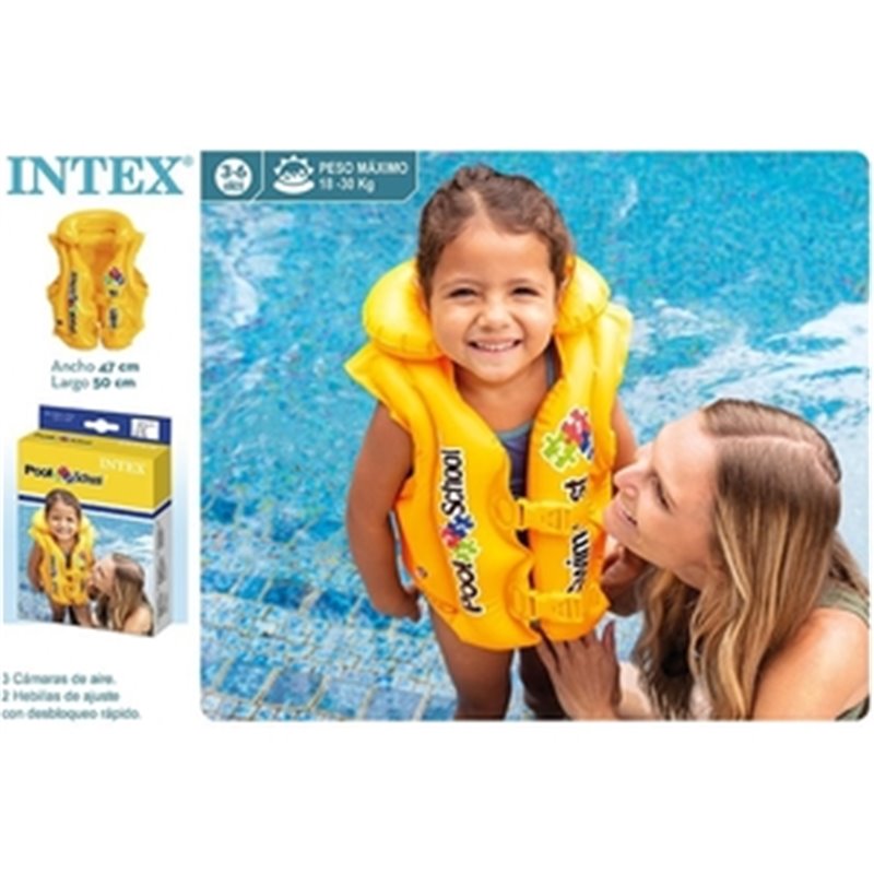 CHALECO HINCHABLE POOL SCHOOL 50X47