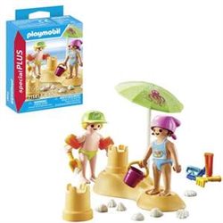 FIGURA NIÑOS CON CASTILLO DE ARENA PLAYMOBIL SPECIAL PLUS