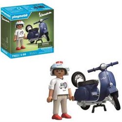 VESPA 1969 AZUL 150 SPRINT VELOCE PLAYMOBIL.