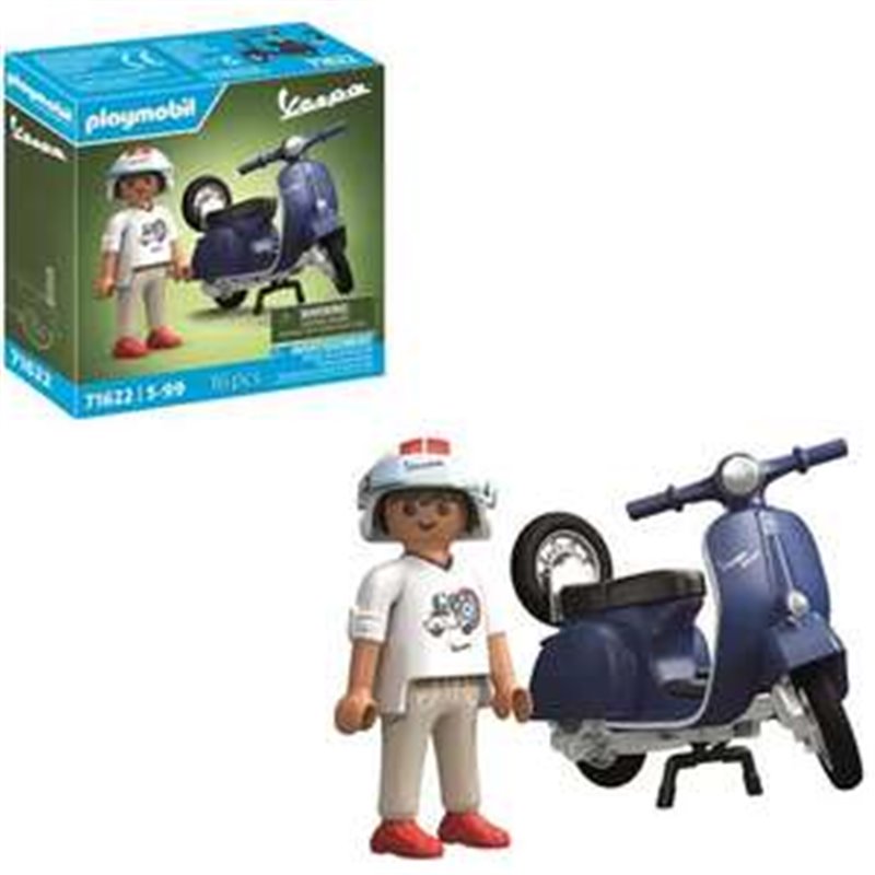 VESPA 1969 AZUL 150 SPRINT VELOCE PLAYMOBIL.