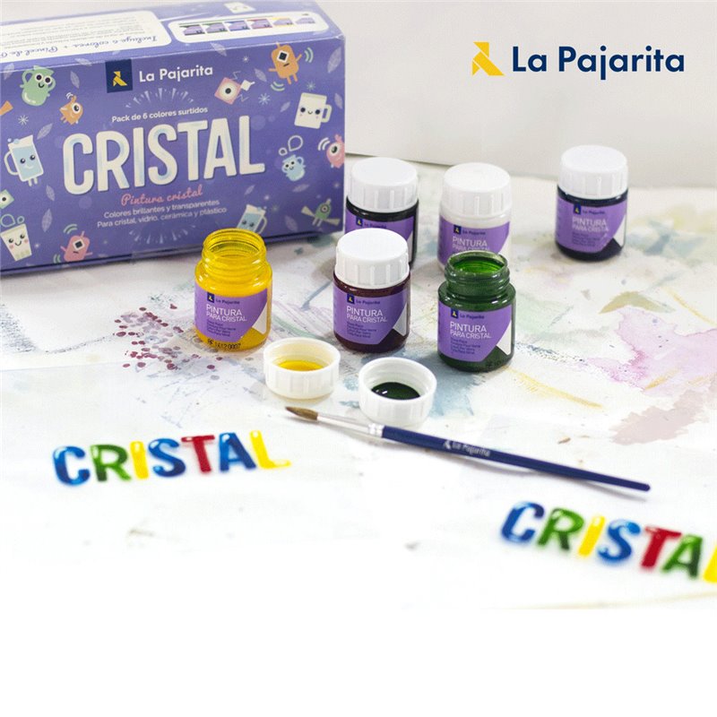 PINTURA PARA CRISTAL 25ML LA PAJARITA