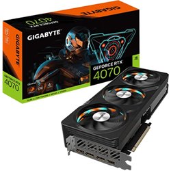 VGA GIGABYTE GV-N4070GAMING OC-12GD,NV,RTX4070,GDDR6X,12GB,192BIT,HDMI+3DP,WINDFORCE 3X (3 VENTILADORES)