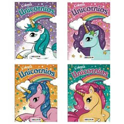 LIBRO PARA COLOREAR UNICORNIOS SURTIDOS