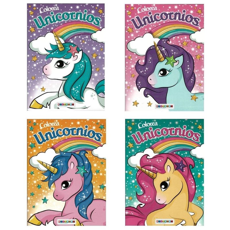 LIBRO PARA COLOREAR UNICORNIOS SURTIDOS