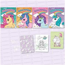 LIBRO PARA COLOREAR UNICORNIOS SURTIDOS