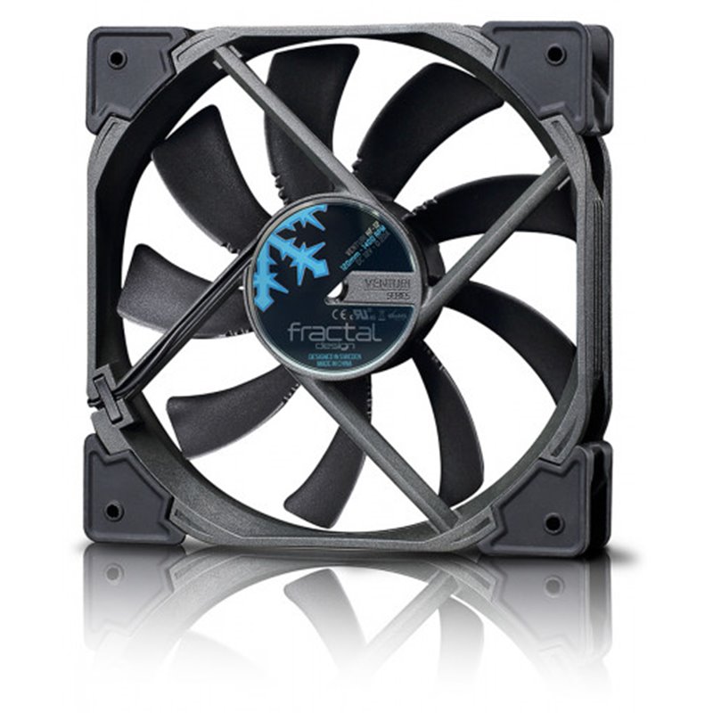 Fractal Design Venturi HP-14 PWM Carcasa del ordenador Ventilador 14 cm Negro, Gris