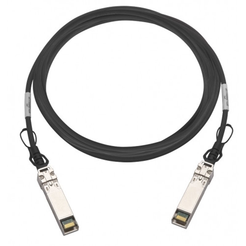 QNAP CAB-DAC50M-SFPP-DEC01 cable de fibra optica 5 m SFP+ Negro