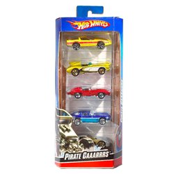 Blister 5 coches Hot Wheels surtido