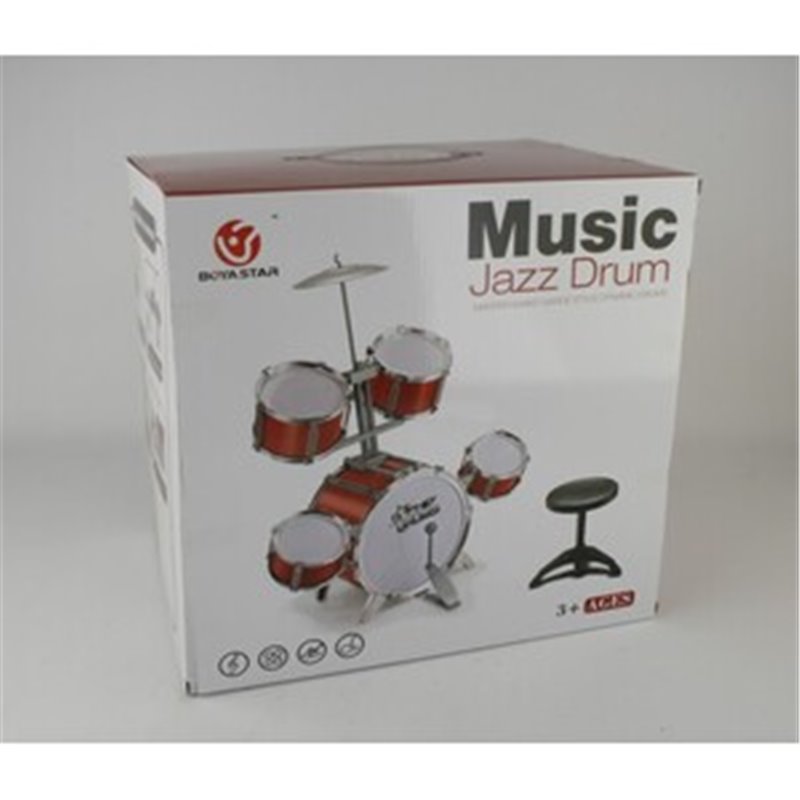 BATERIA MUSIC JAZZ DRUM C/BANQUETA