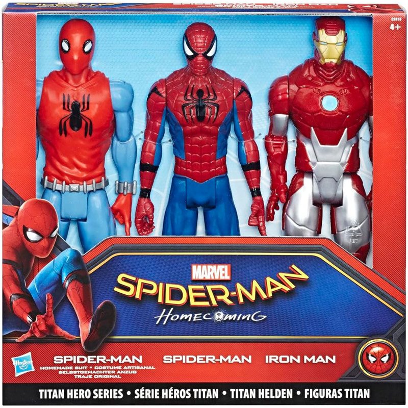 Blister 3 figuras Titan Hero Series Spiderman Marvel 30cm