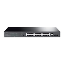 TP-LINK TL-SG1428PE switch Gestionado Gigabit Ethernet (10/100/1000) Energía sobre Ethernet (PoE) 1U Negro