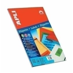 APLI Self-adhesive labels 210 x 297mm Red etiqueta autoadhesiva Rojo 20 pieza(s)