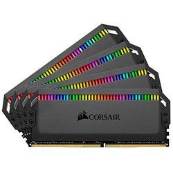 MEMORIA CORSAIR DDR4 128GB 4X32GB PC3600 DOMINATOR PLATINUM RGB BLACK CMT128GX4M4D3600C18