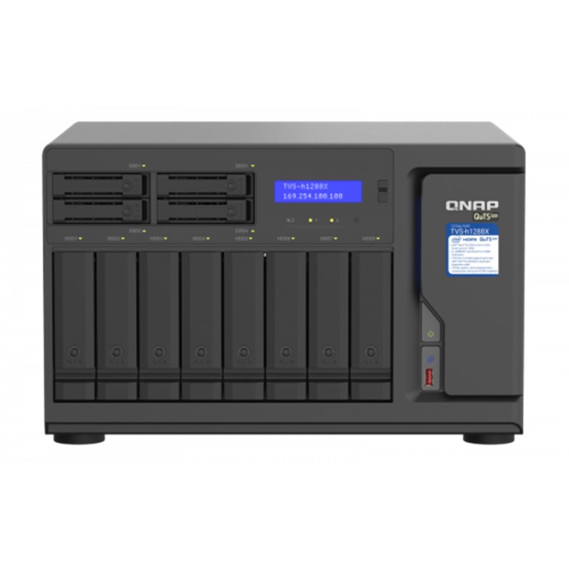 QNAP TVS-h1288X NAS Torre Ethernet Negro