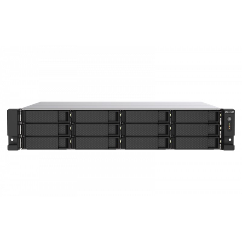 QNAP TS-1273AU-RP-8G servidor de almacenamiento NAS Bastidor (2U) Ethernet Negro, Gris V1500B