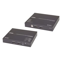 Aten Extensor de KVM USB DisplayPort de vista doble HDBaseT™ 2.0 (4K a 100 m para vista individual)