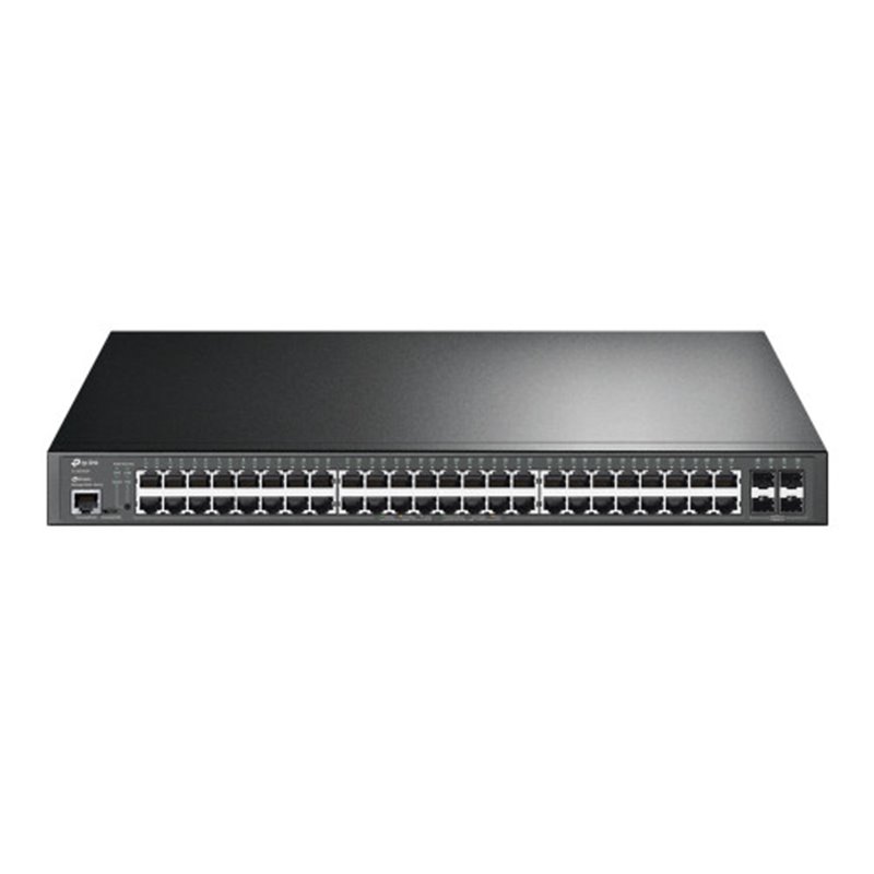 TP-LINK SWITCH GESTIONABLE L2+ JETSTREAM ™ 52 PUERTOS GIGABIT CON 48 PUERTOS PoE+,CONTROLADOR OMADA SDN