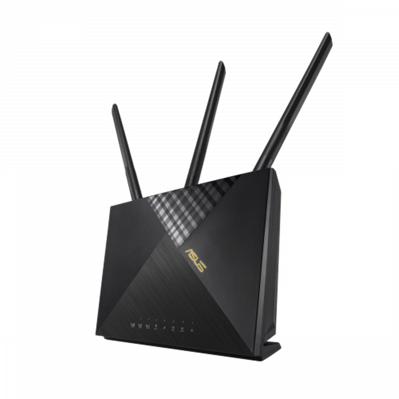 ASUS 4G-AX56 router inalámbrico Gigabit Ethernet Doble banda (2,4 GHz / 5 GHz) 3G Negro