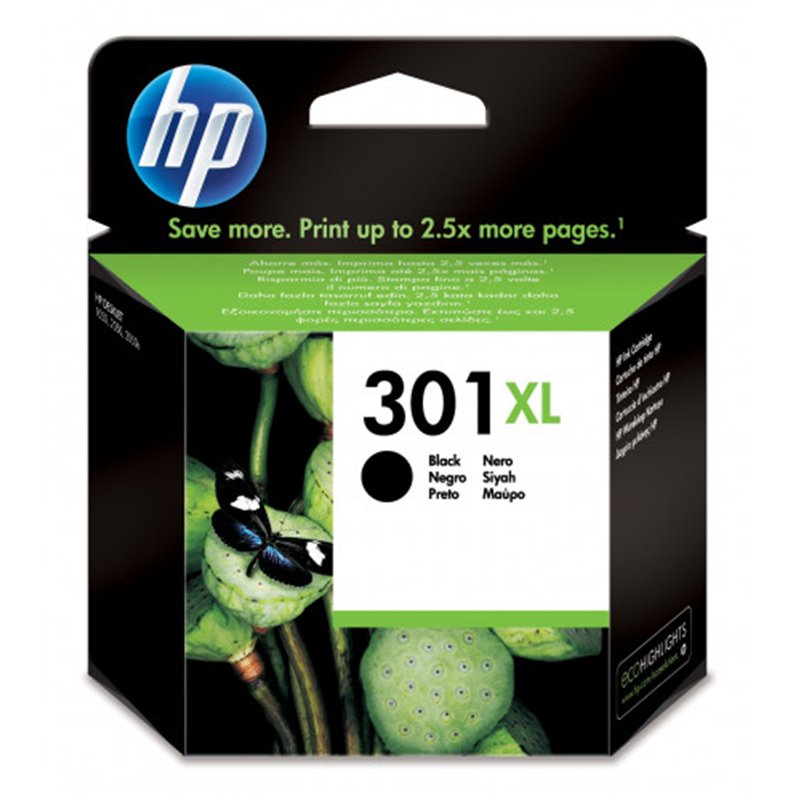 CARTUCHO DE TINTA HP DESKJET 1050 2050 3050 NEGRO 301XL 8ML (CH563EE) HP301XL