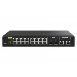 QNAP QSW-M2116P-2T2S switch Gestionado L2 Energía sobre Ethernet (PoE) Negro