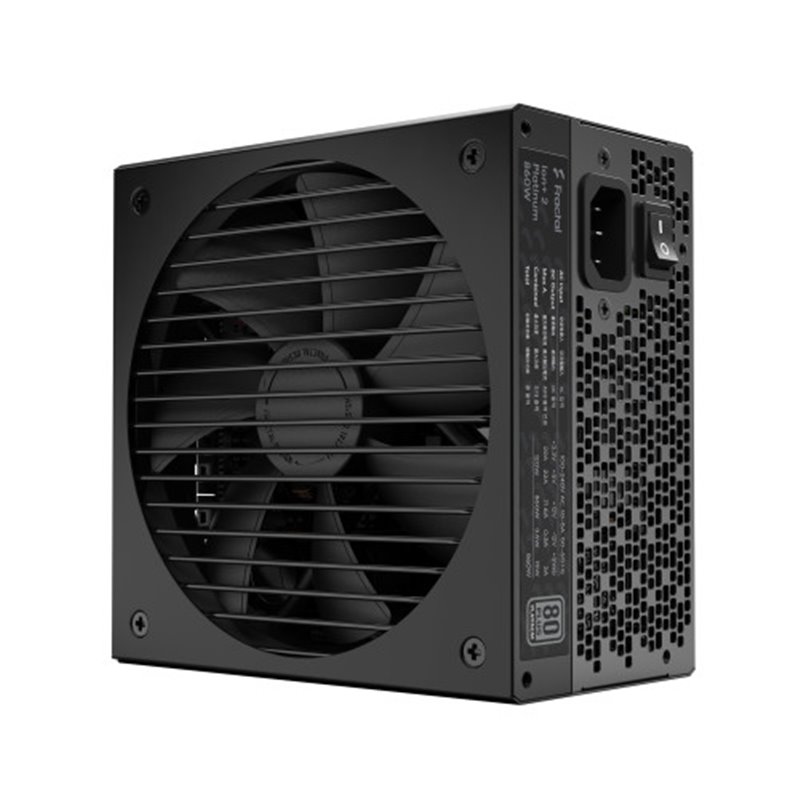 Fractal Design Ion+ 2 Platinum 860W unidad de fuente de alimentación 20+4 pin ATX ATX Negro