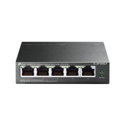 TP-LINK TL-SF1005LP switch No administrado Fast Ethernet (10/100) Energía sobre Ethernet (PoE) Negro