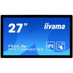 iiyama ProLite TF2738MSC-B2 monitor pantalla táctil 68,6 cm (27") 1920 x 1080 Pixeles Multi-touch Multi-usuario Negro