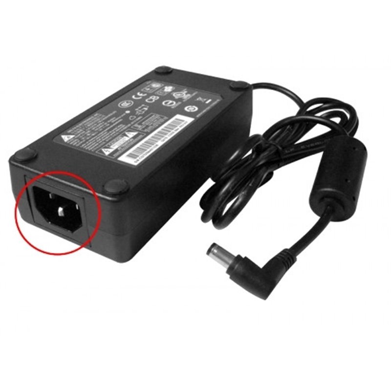 QNAP PWR-ADAPTER-90W-A01 adaptador e inversor de corriente Interior Negro