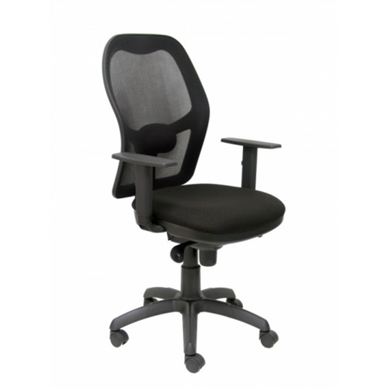 SILLA JORQUERA MALLA NEGRA ASIENTO BALI NEGRO PIQUERAS Y CRESPO 15SNBALI840