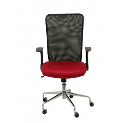 SILLA MINAYA RESPALDO MALLA NEGRO ASIENTO 3D ROJO PIQUERAS Y CRESPO 4031RJ