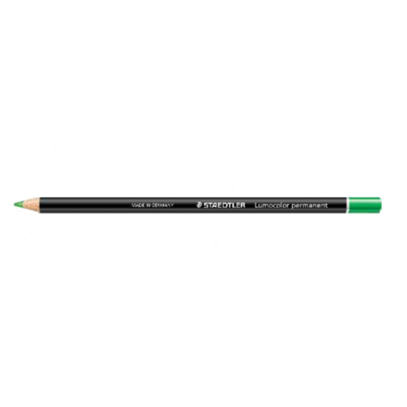 LAPIZ ESPECIAL LUMOCOLOR PERMANENT GLASOCHROM 108 20, VERDE STAEDTLER 108 20-5