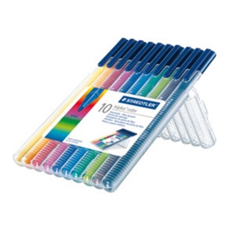 ESTUCHE 10 PZASTRIPLUS COLOR 323, SURT. STAEDTLER 323 SB10