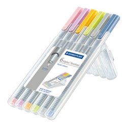 ESTUCHE 6 PZASTRIPLUS FINELINER 334, SURT. NEÓN STAEDTLER 334 SB6CS3