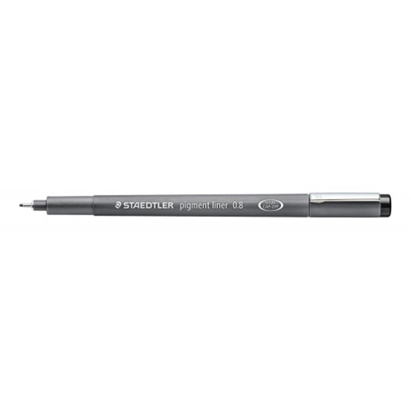 ROTULADOR CALIBRADO PIGMENT LINER 308, 0,8MM, NEGRO STAEDTLER 308 08-9