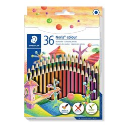 ESTUCHE 36 PZAS NORIS COLOUR 185, SURT. STAEDTLER 185 CD36