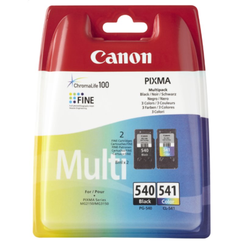 Canon PG-540 / CL-541 cartucho de tinta 2 pieza(s) Original Negro, Cian, Magenta, Amarillo