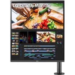 Monitor Profesional LG DualUp Ergo 28MQ780-B 27.6"/ SDQHD/ Multimedia/ Regulable en altura/ Negro