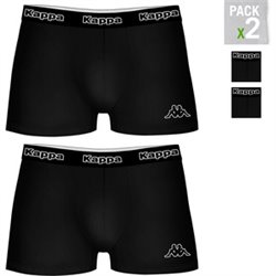 PACK 2 CALZONCILLOS KAPPA EN COLOR NEGRO PARA HOMBRE