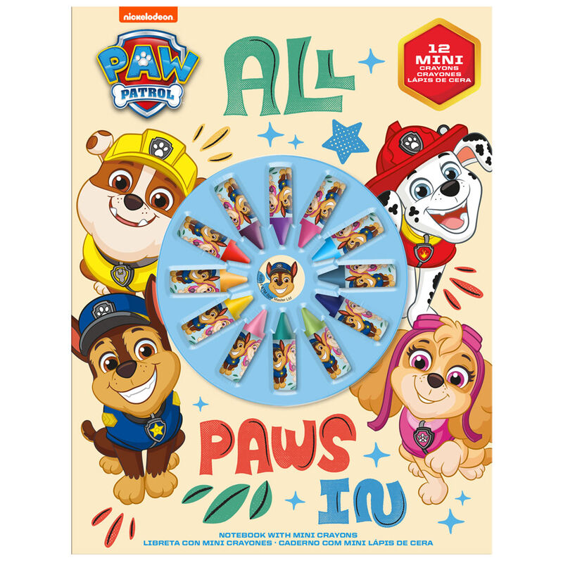 Cuaderno + pegatinas Patrulla Canina