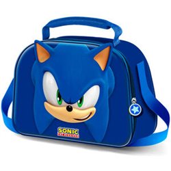 BOLSA PORTAMERIENDAS 3D FACE SONIC THE HEDGEHOG