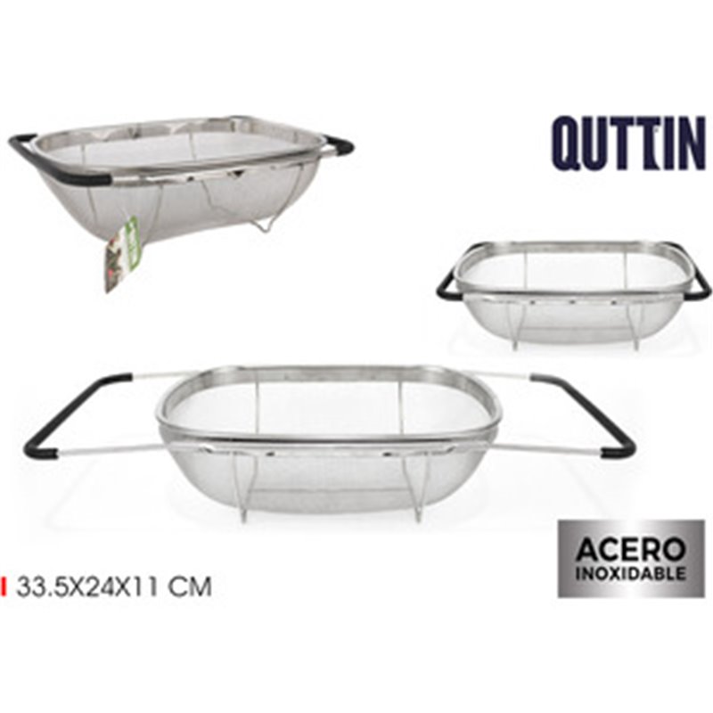 ESCURRIDOR ACERO EXTENSIBLE 33.5X24 QUTTIN