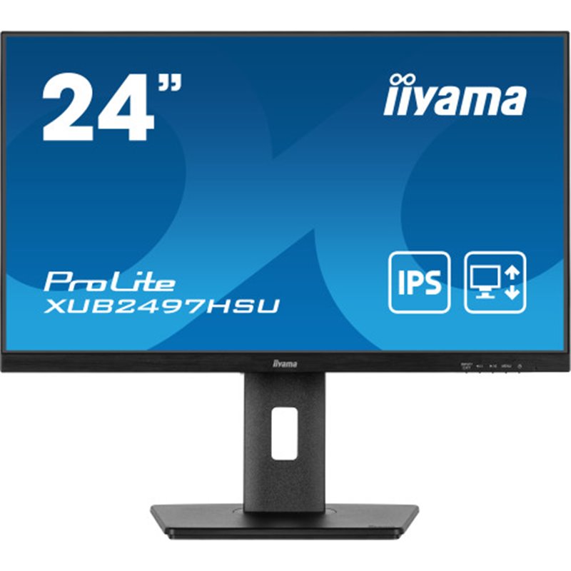 iiyama ProLite XUB2497HSU-B1 pantalla para PC 61 cm (24") 1920 x 1080 Pixeles 2K Ultra HD LED Negro