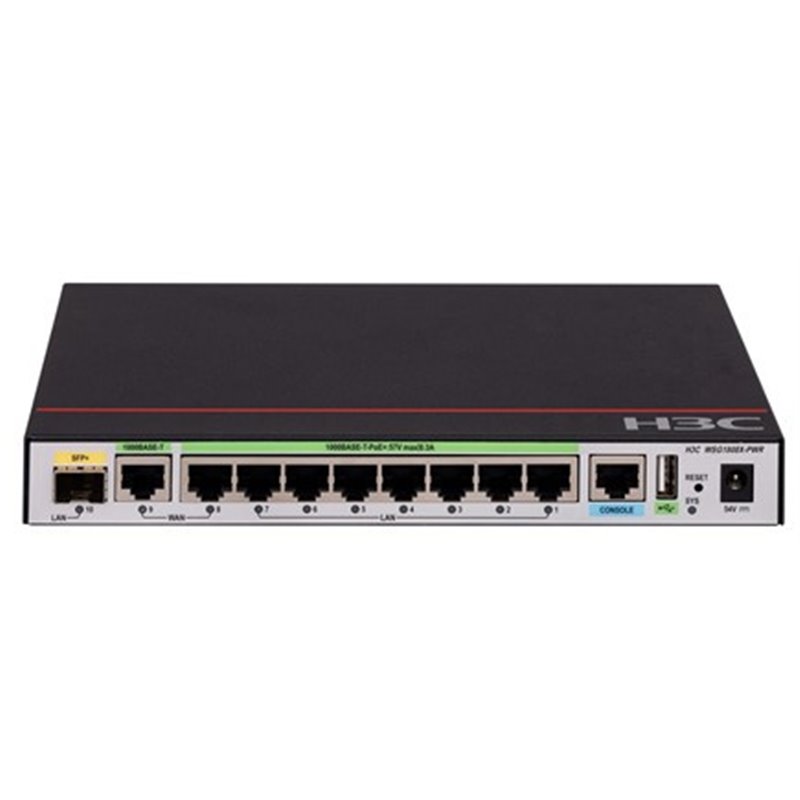 H3C WSG1808X-PWR 10-PORT (9*1000BASE-T AND 1*SFP PLUS) WIREL