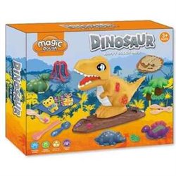 JUEGO PLASTILINA MAGIC DOUGH DINOSAURIO Y ACCESORIOS 30X24X7CM