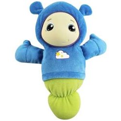 PELUCHE ORUGUITA LUMINOSA PLAYSKOOL MORADA. CON 6 CANCIONES DE CUNA DIFERENTES Y LUZ 15X8X28 CM