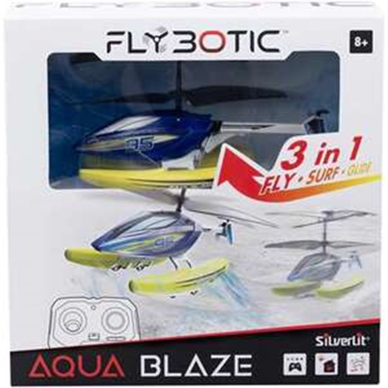 HELICOPTERO RADIO CONTROL AQUA BLAZE 3 EN 1 QUE DESAFIA LA GRAVEDAD. 3 CANALES 2.4 GHZ