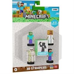 FIGURA MINECRAFT PACK DE 5. UN PERSONAJE SORPRESA! 5CM - MODELOS SURTIDOS