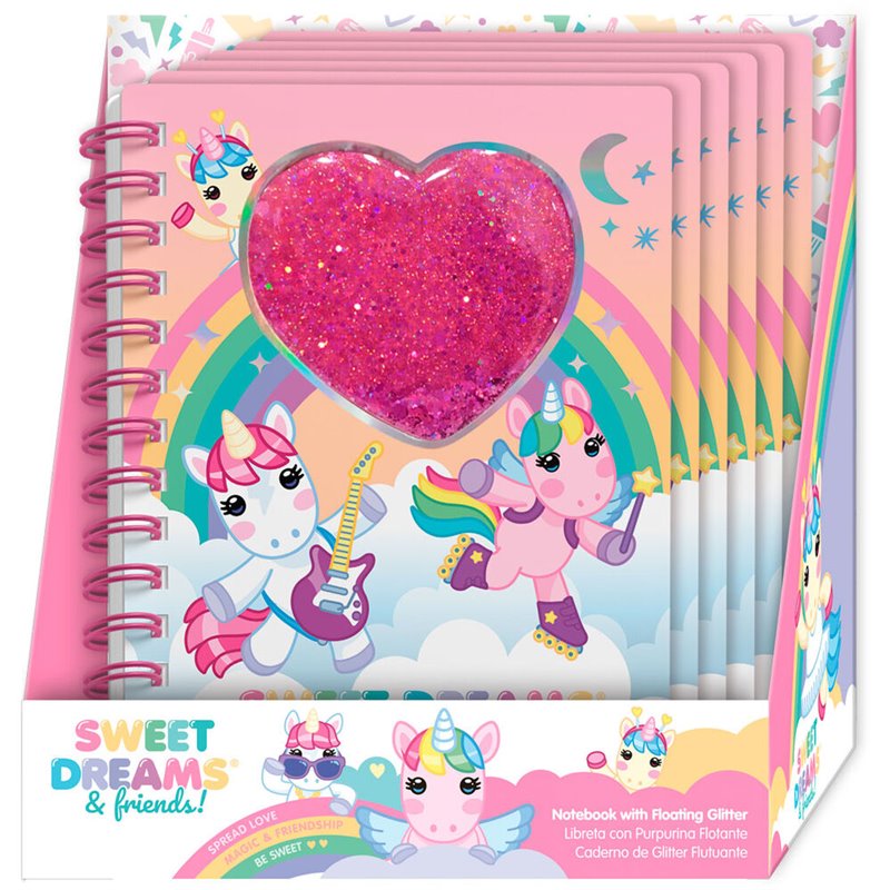 Cuaderno con purpurina Sweet Dreams