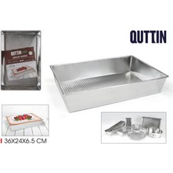 BANDEJA HORNO 36X24X6.5CM RECT.TIN QUTTIN